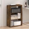 Furinno Viola Book Shelf, 3-Tier Bookshelf, Extra Thick Frame Bookcase with Open Shelf, Open Back Design, 11.3" x 23.2" x 35.9", for Living Room, Bedroom, Home Office, Amber Pine view 2