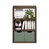 Furinno Viola Book Shelf, 3-Tier Bookshelf, Extra Thick Frame Bookcase with Open Shelf, Open Back Design, 11.3" x 23.2" x 35.9", for Living Room, Bedroom, Home Office, Amber Pine view 3