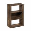 Furinno Viola Book Shelf, 3-Tier Bookshelf, Extra Thick Frame Bookcase with Open Shelf, Open Back Design, 11.3" x 23.2" x 35.9", for Living Room, Bedroom, Home Office, Amber Pine view 4