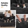 35 Modern Chenille Cloud Sofa Ottoman,Rectangle Ottoman for Modular Sectional Sofa, Dark Grey view 4