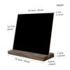 4Pcs Small Double Sided Chalkboard with Wood Base for Hotel Bar and Store Erasable Message Board for and Signage view 2