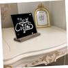 4Pcs Small Double Sided Chalkboard with Wood Base for Hotel Bar and Store Erasable Message Board for and Signage view 3