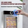 Commercial Food Dehydrator, 800W/1200W Large Capacity Food Dryer Machine for Jerky, Meat, Fruit - 86F-194F, 0-24 H, Stainless Steel Dehydrater Biltong Maker, 360 Drying Performance,10Layer view 2