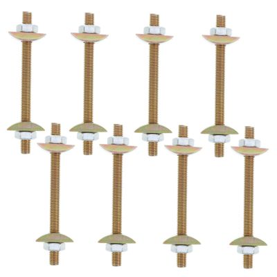 HOMOBABE Hardware 8pcs Bed Frame Corner Connector Screws, Stainless Steel