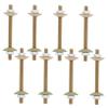 HOMOBABE Hardware 8pcs Bed Frame Corner Connector Screws, Stainless Steel view 1