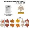 C APPOK Fall Garland String Lights for Thanksgiving Decorations, 50 LED 16.4Ft Lighted Autumn Leaves Garlands Decor, Fall Lights with Timer for Home Party Indoor Mantle view 4