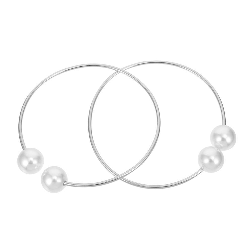 2Pcs Adjustable Pearl Design Curtain Clips Elegant Tiebacks for and Holdbacks for Drapes Ready Curtain Buckles