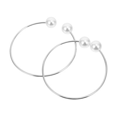 2Pcs Adjustable Pearl Design Curtain Buckles for Home Office Stylish Holdbacks for Window Draperies Material for Personal Decor Unique Taste