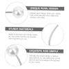 2Pcs Adjustable Pearl Design Curtain Buckles for Home Office Stylish Holdbacks for Window Draperies Material for Personal Decor Unique Taste view 3