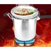 304 Stainless Steel Pressure Cooker, T-shaped Valve Body Design, Large-capacity Explosion-proof Soup Pot, Multiple Safety Protection, Thickened Slow Cooker(10L) view 3