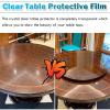 AMUFJJ Quartz/Granite/Marble Countertop Protection Film Clear, Self Adhesive Table Cover Layer & Contact Paper 18 26 33 41 49 57 Inch Width, Waterproof Writing Desk Mats(18x63in) view 2
