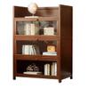 3/4-Tier Curio Cabinet Flip Door Display Case Curio Display Cabinet with Doors and Shelves Bamboo Storage Cabinet With Acrylic Cabinet Door Collectibles Toy Organizers Rack & Display Shelf(4tier,50cm) view 1