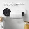 LOCADENCE Toilet Paper Holder, 19 X 10cm Iron Bathroom Paper Towel Holder, Toilet Roll Paper Holder, Tissue Storage Shelf for Toilet, Bathroom, Bathhouse, Laundry Room, Kitchen view 2