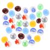 OUNONA 100pcs Mini Glass Gems Mixed Color Flat Bottom Vase Fillers view 1
