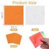 MECCANIXITY 3 Inch Orange Foil Candy Wrappers 100Pcs Aluminum Foil Glossy Chocolate Foil Wrappers Square for Caramel Candies Decoration view 2