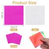MECCANIXITY 5 Inch Rose Red Foil Candy Wrappers 100Pcs Aluminum Foil Glossy Chocolate Foil Wrappers Square for Caramel Candies Decoration view 2