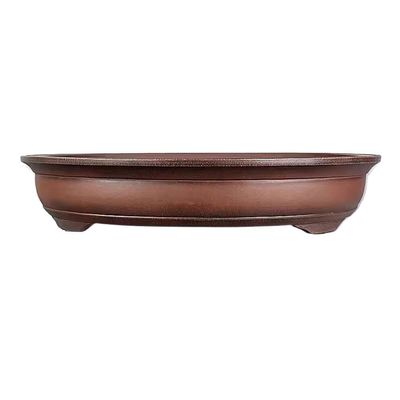 Indoor Flower Pot Plant Pots Purple Clay Bonsai Flower Pot 27in Handmade Round Shallow Pot Purple Clay Green Plant Pots Outdoor Flower Pot