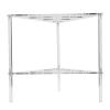 ASHATA Acrylic Corner Shower Caddy, 2 Tier Floor Standing Hollowed Corner Shelf Organizer, Bathroom Shelves Stand Rack, Shower Caddy Stand view 3