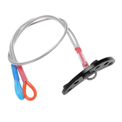 Alomejor Adjustable Design Aluminum Alloy Anchor Point for Rescue Operations, Easy Installation and Removal (Black)