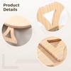 Kronabelle Bamboo Couch Arm Clip-On Tray, Small Side Table with Rounded Edges, Portable and Space-Saving, 10 X 10 in, Ideal for Living Room view 4