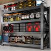 71" W Heavy Duty Garage Shelving, 6000LBS Garage Storage Shelves Industrial Shelving Unit, 5 Tier Adjustable Metal Shelving for Basement, Shop, Warehouse, 71" W x 24" D x 71" H, 4 Pieces view 2