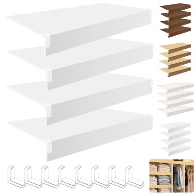 4 Pcs Wire Rack Covers for Pantry, 22x14x2.5 in PVC Wire Shelf Cover, Removable Closet Decoration Shelf Liners (Not Wood) for Kitchen Bathroom Shelving, Durable Moisture Resistant Shelves, Colors#1