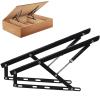 Hydraulic Gas Spring Bed Storage Lift Kit for Storage Cabinet, 2Pcs Sofa Lift Mechanisms, Bed Lift Mechanism, Bed Storage Lift Kit, Living Bed Lift Mechanism, 61cm/75cm/90cm/110cm/120cm/150 cm(Black)( view 1