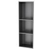 MHJKHG Stainless Steel Shower Niche, Embedded Bathroom Storage, Decoration Toilet Paper Holders, Storage Cabinets with Guardrail for Living KitchenGray a 28X90X12cm view 1