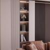 MHJKHG Stainless Steel Shower Niche, Embedded Bathroom Storage, Decoration Toilet Paper Holders, Storage Cabinets with Guardrail for Living KitchenGray a 28X90X12cm view 2