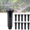 10Pcs -Up Sprinkler Lawn Tool - for Garden Supplies 360 Degree Irrigation Equipment Gear Sprinkler Black view 2