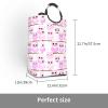 Cute owl Square dirty clothes storage bag, lightweight and large capacity, suitable for home and travel use. view 2