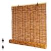 Roll Up Bamboo Blinds for Patio, Retro Outdoor Roller Shade 28" 30" 34" 46" 52" 64" 72" Cordless Bamboo Shades for Windows Roman Roller Blinds Sun Protection(36''W x 36''H) view 1