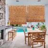 Roll Up Bamboo Blinds for Patio, Retro Outdoor Roller Shade 28" 30" 34" 46" 52" 64" 72" Cordless Bamboo Shades for Windows Roman Roller Blinds Sun Protection(36''W x 36''H) view 3