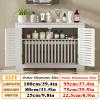Modern Radiator Cover Louvered Grill Heater Heating Side Stand Cabinet, White Wall Heater Cover Radiator Shelf, Easy To Assemble/Storable, Hide Cluttered Pipes For Decorative Living Room Home(L39.4xH3 view 4