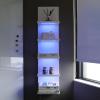 AskTag 5 Tier Wall Shelf Unit, RGB Lack Shelf, Vanity Shelves with Light,White Shelves for Room,Office,Bathroom,Remote Control view 3
