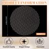 100 Pcs Gold Polka Dots Placemats 13 Inch Round Disposable Table Mat Gold Foil Mesh Pressed Paper Placemat Elegant Wedding Placemats for Birthday Party Church Banquet Dinners Dining Room Table Decor view 2