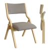 AIBEINUO 2 Pcs Folding Chair with Padded Seats, No Assembly Folding Dining Chairs, Foldable Chairs for Outside for Wedding and Party, Reception(Gray) view 1