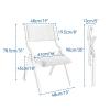 AIBEINUO 2 Pcs Folding Chair with Padded Seats, No Assembly Folding Dining Chairs, Foldable Chairs for Outside for Wedding and Party, Reception(Gray) view 2