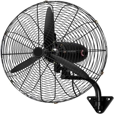 GAZOGJ Industrial Wall-Mounted Fan, Adjustable Tilt, Large Air Volume Horns Commercial Metal Fan For Workshop Warehouse Factory