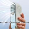 AoForce Fans That Blow Cold Air 3 Wind Speeds Desk Air Conditioner Small Quiet Bladeless Design Handheld Small Fan Rechargeable No Assembly Required(Green) view 3