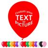 100 Pcs Custom Balloons with Personalized Logo,Text (12 inch Round Latex Balloons) view 2