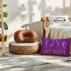 2pack Halloween Skeleton Decor Pillow Covers 12x20 Inch Happy Halloween Skull/Boo Cushion Covers Farmhouse Funny Skull Decorative Rectangular/Lumbar Pillowcases for Sofa/Couch/Porch (Purple) view 4