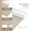 Boolegon Blackout Roller Shades for Indoor Windows, Cordless Pull Down Roller Blinds, Jacquard Fabric Thermal Insulated, Window Shades Blinds for Home Office, Easy to Install, Beige,85" W x 72" H view 2
