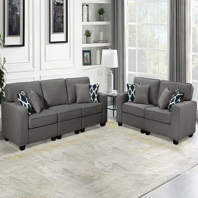 Legend Vansen Modular Sectional Sofa L Shaped Couch with Ottoman Modern Reversible Corner Sectional Couch for Living Room