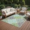 Oriental Weavers Meridian 4266L - Machine Woven Area Rug - 1'10" x 2'10" - in Blue/Green - Morrocan Style Patio, Deck, Porch, Mud Room Rug view 1