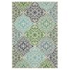 Oriental Weavers Meridian 4266L - Machine Woven Area Rug - 1'10" x 2'10" - in Blue/Green - Morrocan Style Patio, Deck, Porch, Mud Room Rug view 2