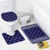 Bandana True Blue Bathroom Four Piece Set, Including Floor Mat and Shower Curtain view 4