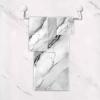 ALAZA White Marble with A Hint of Black Pattern Bath Towels Set 3 Piece 1 Bathroom Towels 1 Hand Towel 1 Washcloth Soft Luxury Face Towel for Beach Bathroom Decor view 2