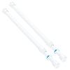 2PCS Small Tension Curtain Rod 16 to 28 Inch,White Short Curtain Rods No Drilling,Loaded Expandable Spring Curtain Rods for Kitchen,Closet,Cupboard,Door,Bookshelf view 1
