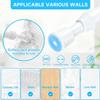 2PCS Small Tension Curtain Rod 16 to 28 Inch,White Short Curtain Rods No Drilling,Loaded Expandable Spring Curtain Rods for Kitchen,Closet,Cupboard,Door,Bookshelf view 3